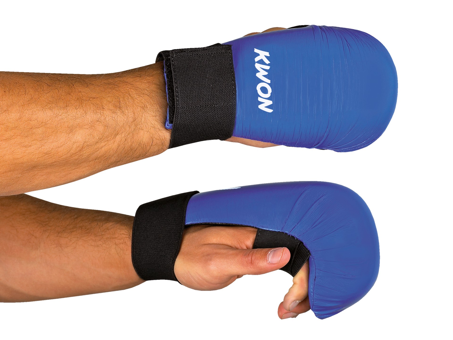 Karate hand protector without thumb loop - WUKF recognized