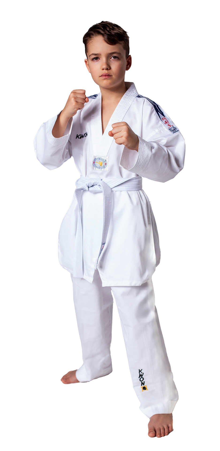 KWON CLUBLINE Taekwondo Suit Blue Tiger