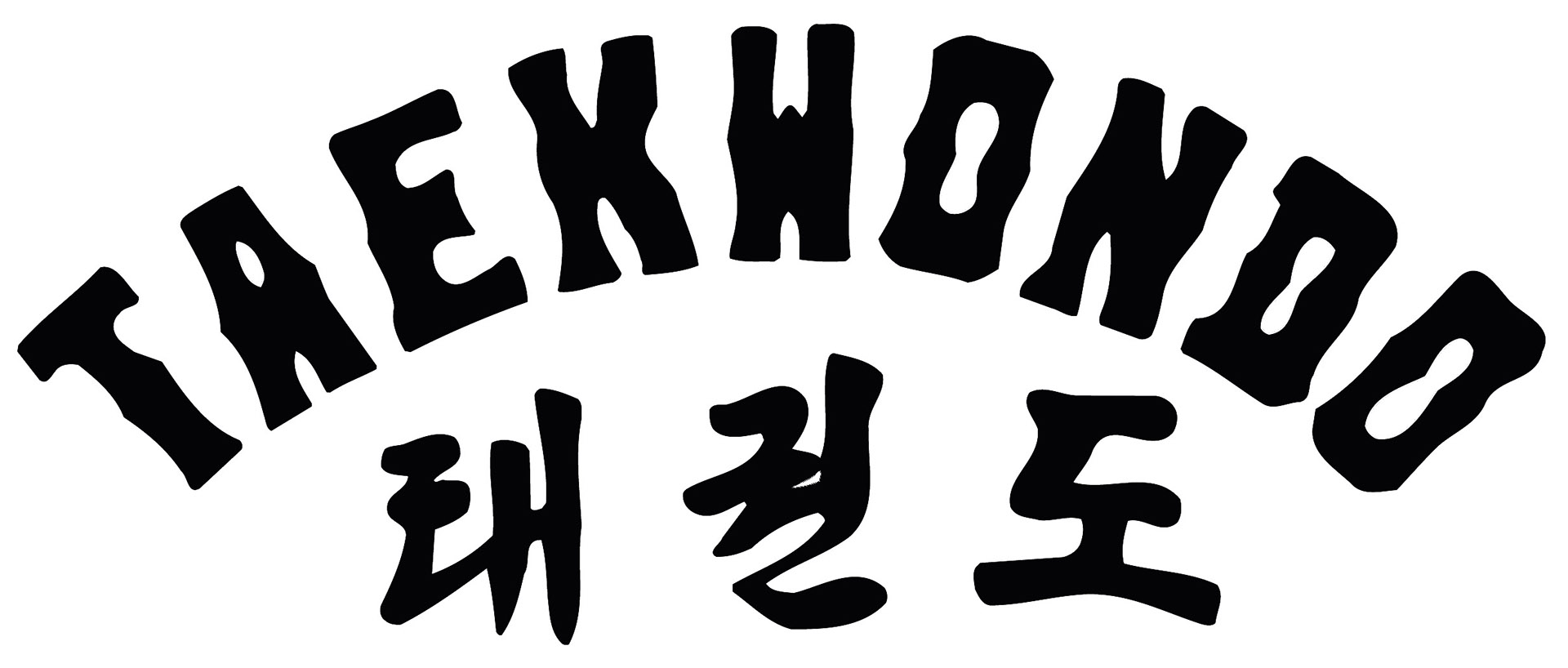 Print Taekwondo lettering
