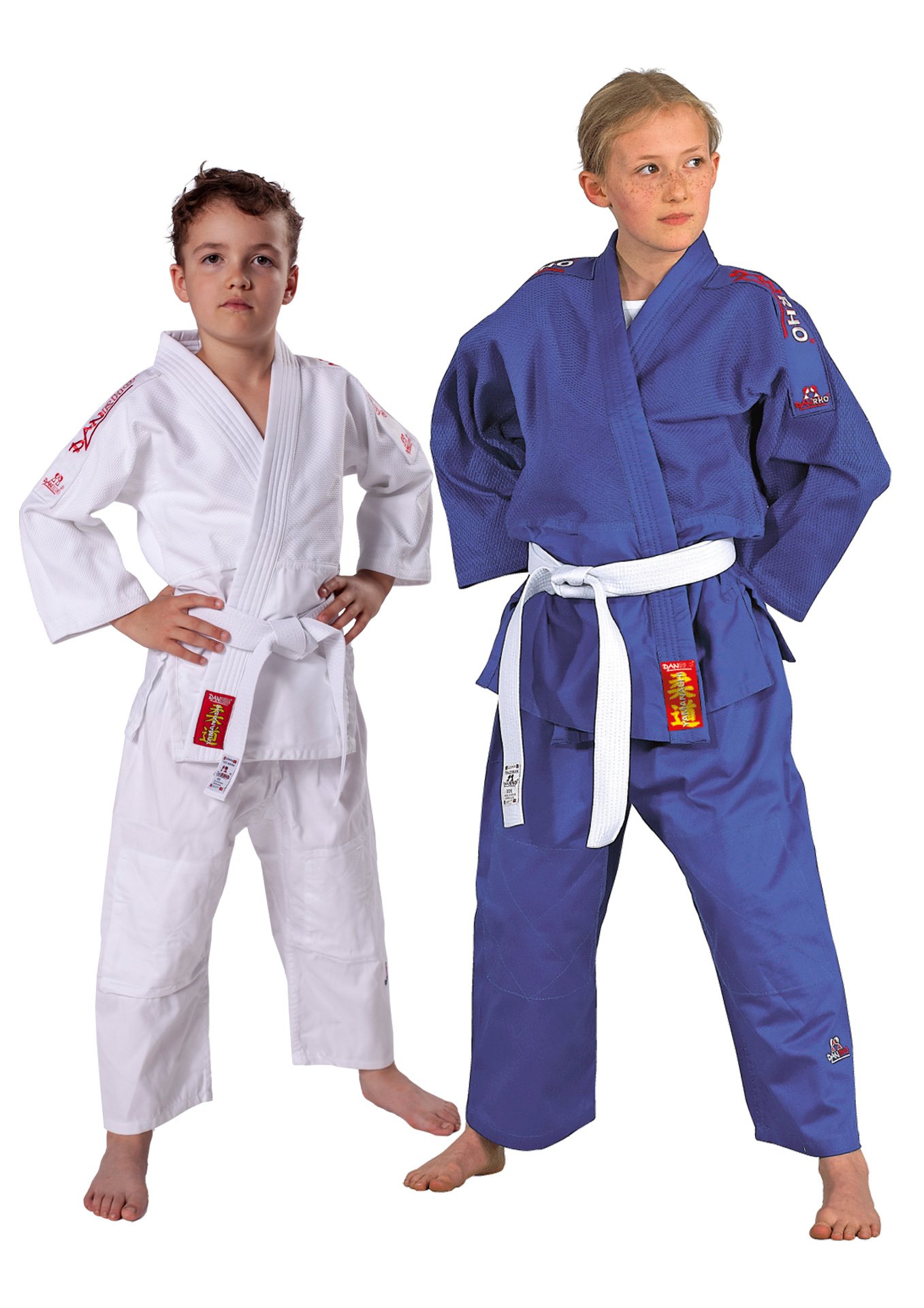 DANRHO Judo Uniform Yamanashi with shoulder stripes blue or white