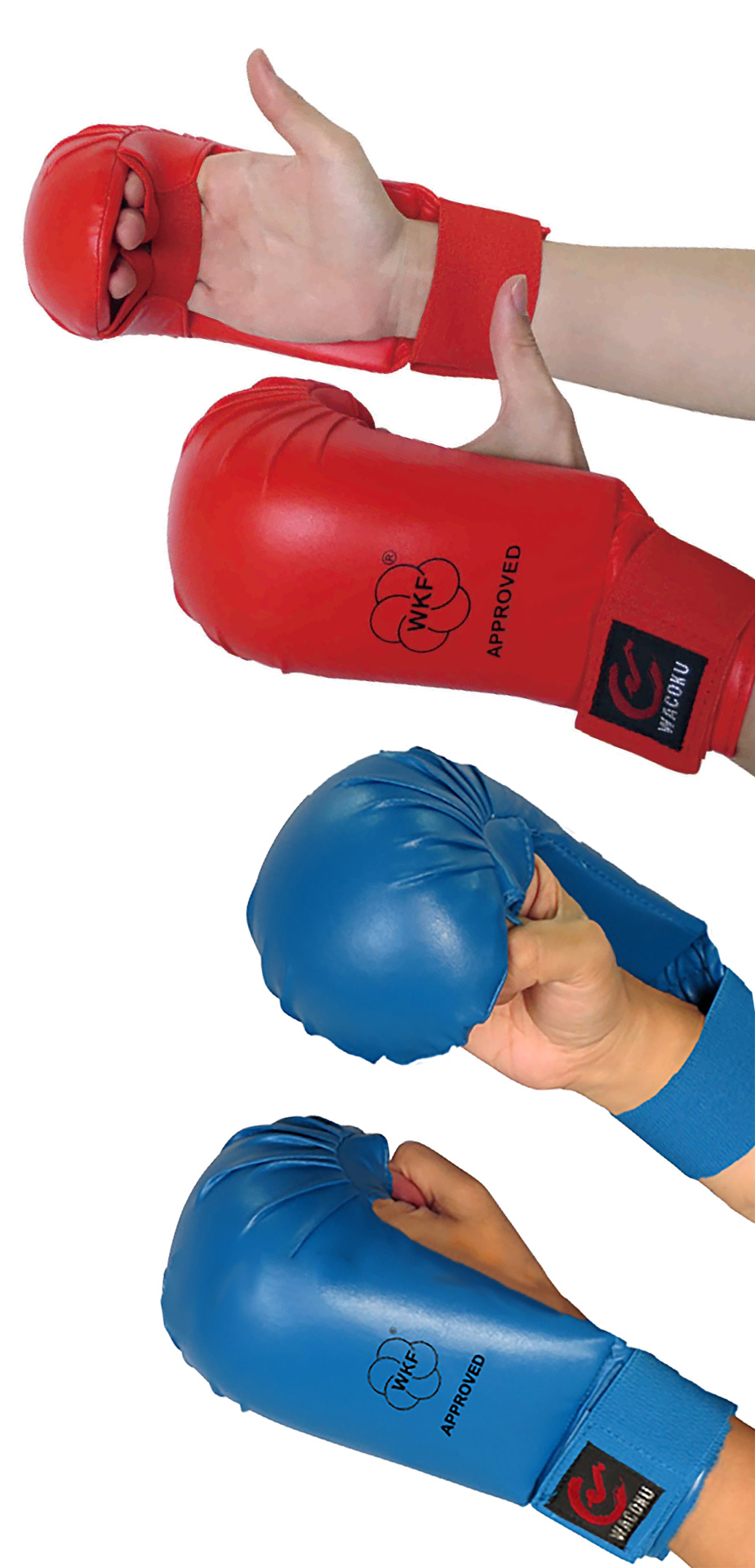 WACOKU Karate Hand Protectors - WKF approved